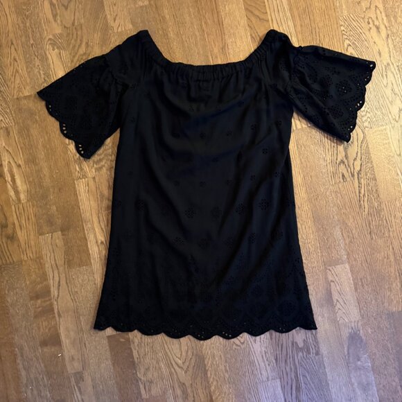 Madewell Eyelet Off The Shoulder Dress - Size 12 - Picture 4 of 11